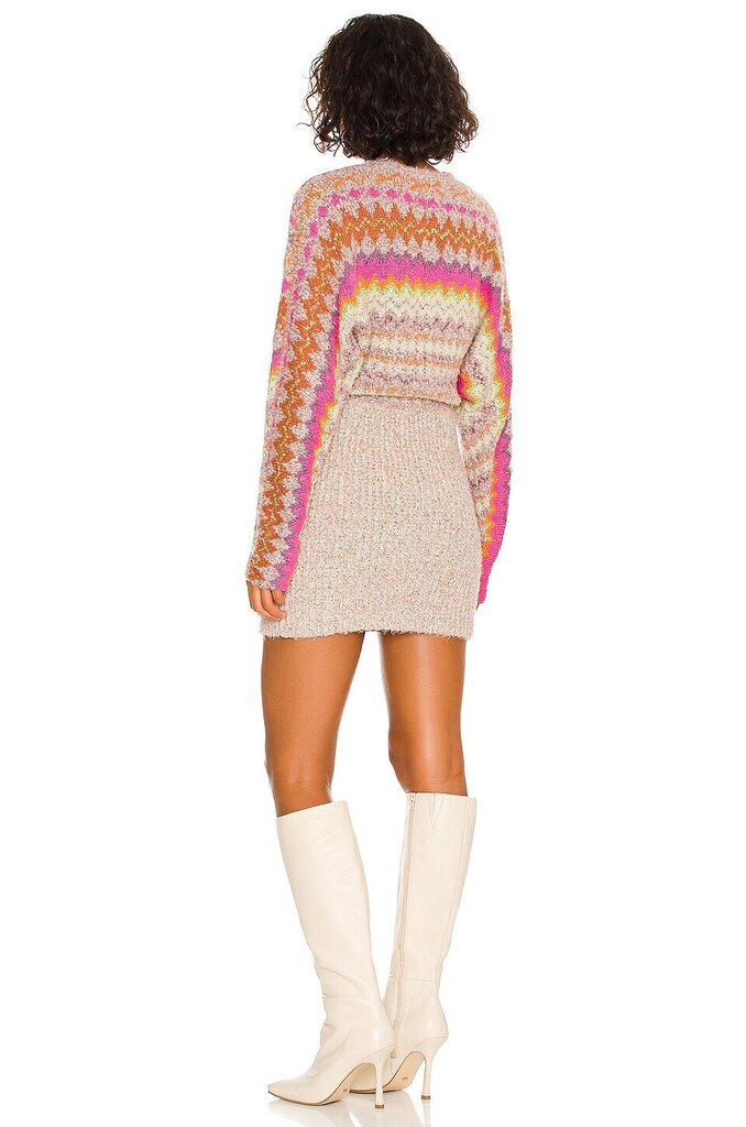Free People NWT Forever Fairisle Dress in Strawberry Combo - Size Small (Retails for $228)