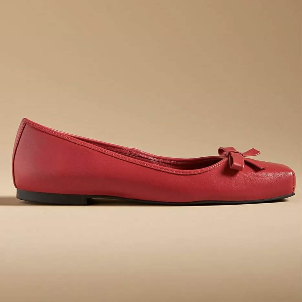 Maeve Square Toe Ballet Flats - Size 38