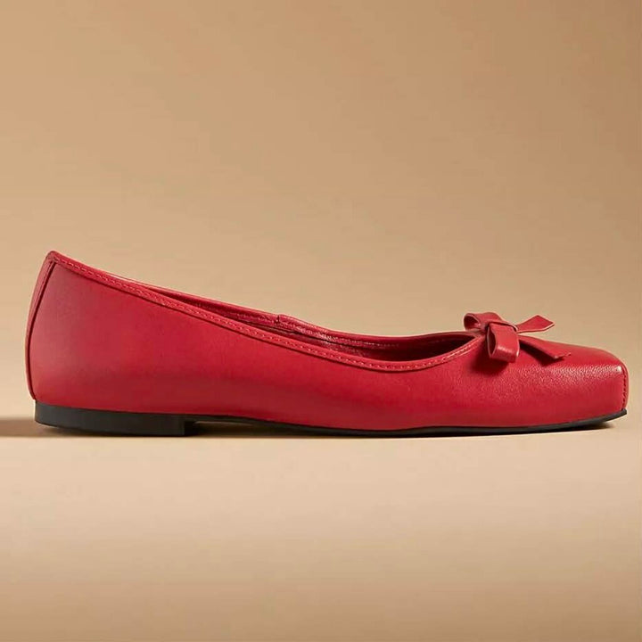 Maeve Square Toe Ballet Flats - Size 38