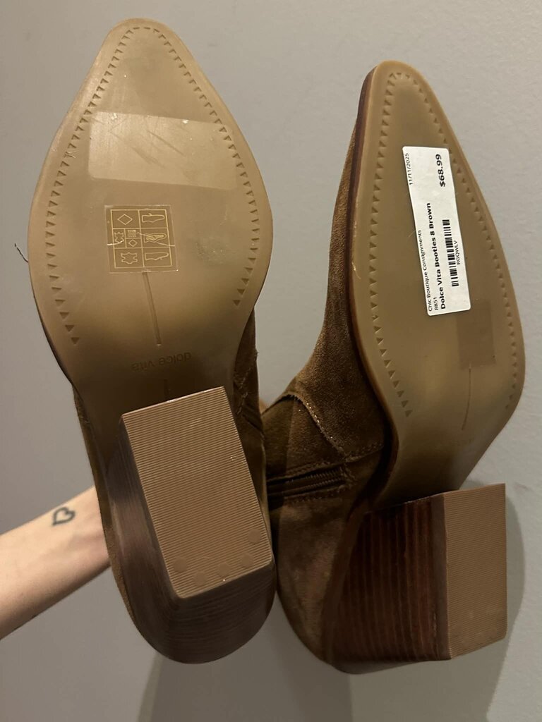 Dolce Vita Vikram Suede Booties - Size 8