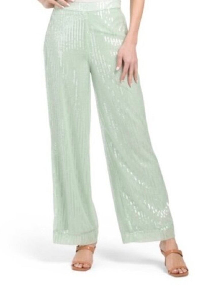House of Harlow 1960 Light Green Sequin Pants - Size 8