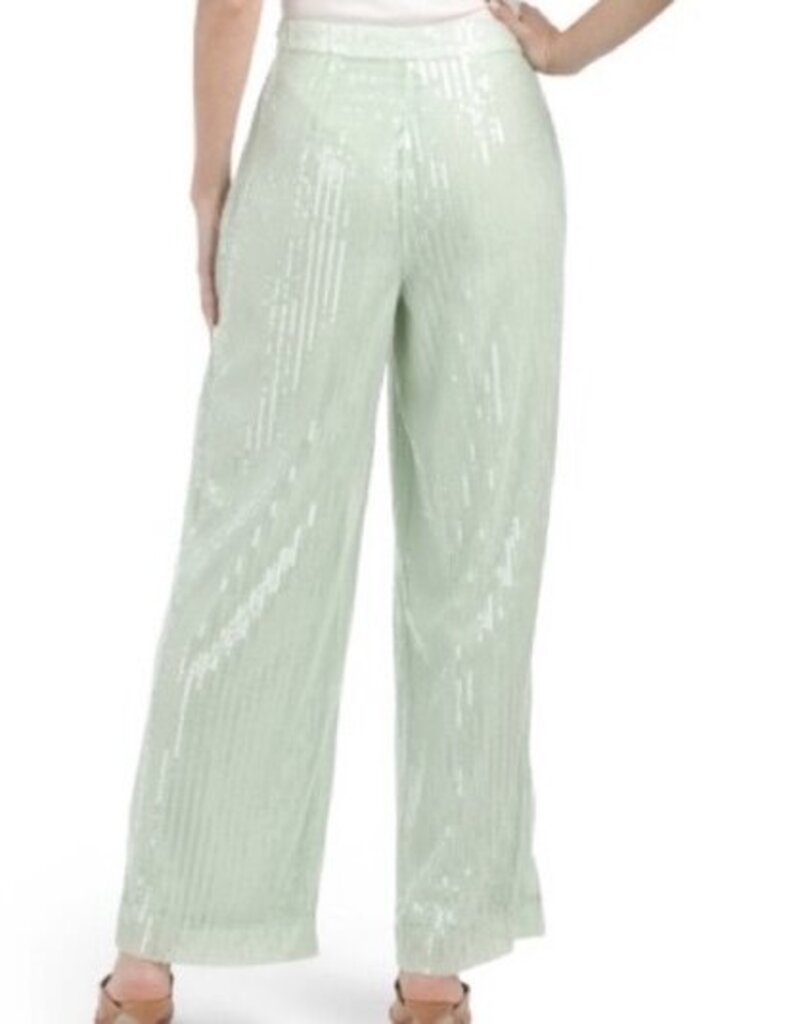 House of Harlow 1960 Light Green Sequin Pants - Size 8