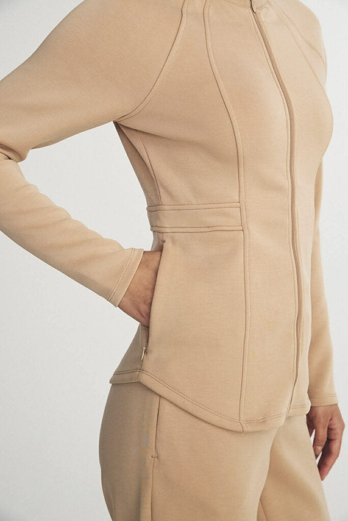 Tristan Ponte Zip Up Cardigan - Size SP (Retails $125)