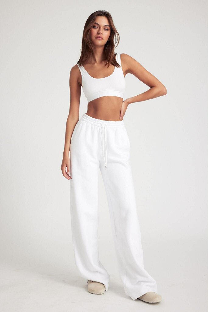 SPRWMN White Cotton Baggy Sweatpants - Size Large (Retails $245)