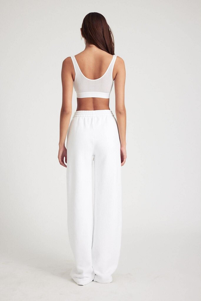 SPRWMN White Cotton Baggy Sweatpants - Size Large (Retails $245)
