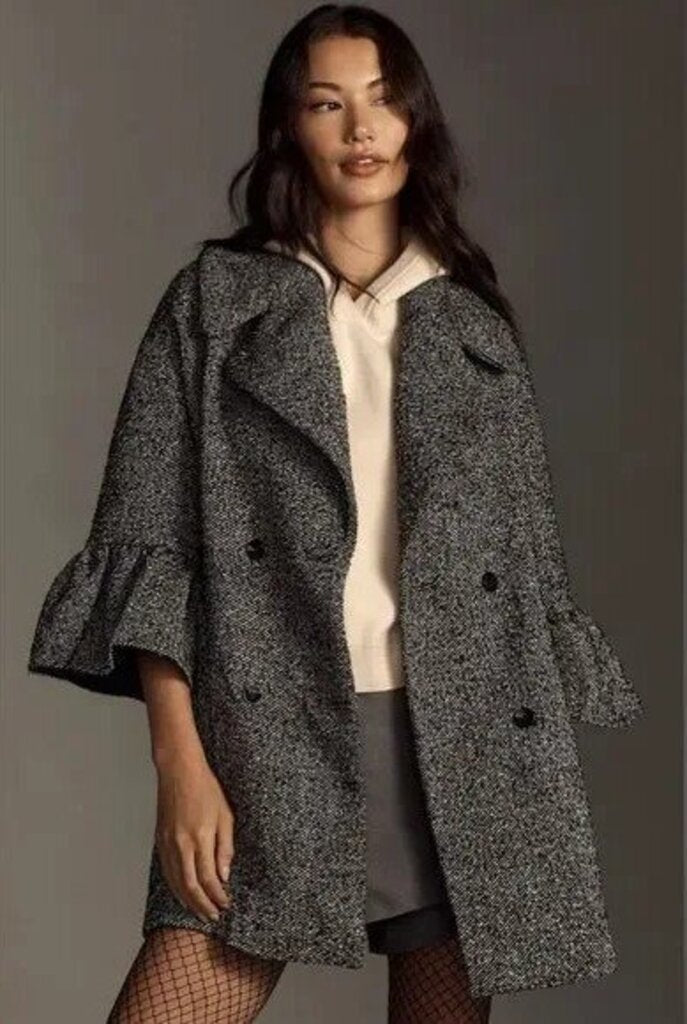 Anthropologie NWT Oversized Femme Peacoat - Size Small