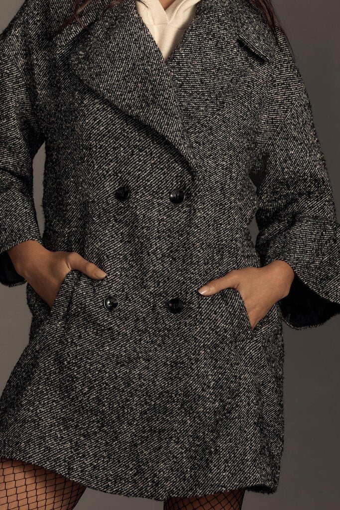 Anthropologie NWT Oversized Femme Peacoat - Size Small