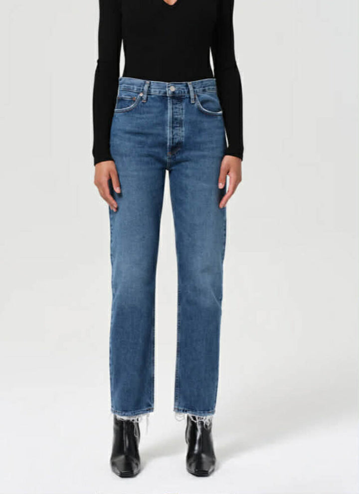 Agolde 90's Pinch Waist High Rise Straight Jeans - Size 26 (Retails $208)