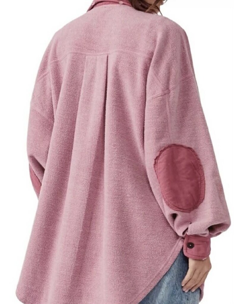 Free People Ruby Jacket in Sweetheart Pink- Size Large