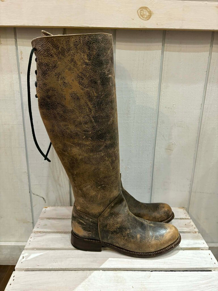 Bed Stu Manchester Distressed Knee High Boots - Size 8