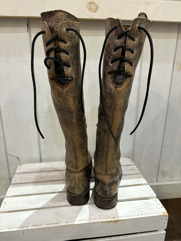 Bed Stu Manchester Distressed Knee High Boots - Size 8