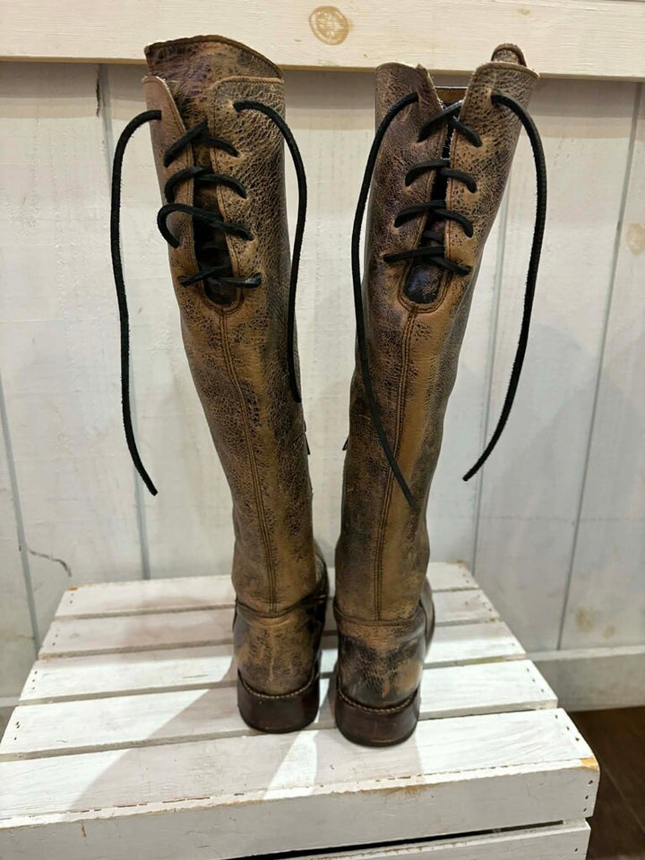 Bed Stu Manchester Distressed Knee High Boots - Size 8