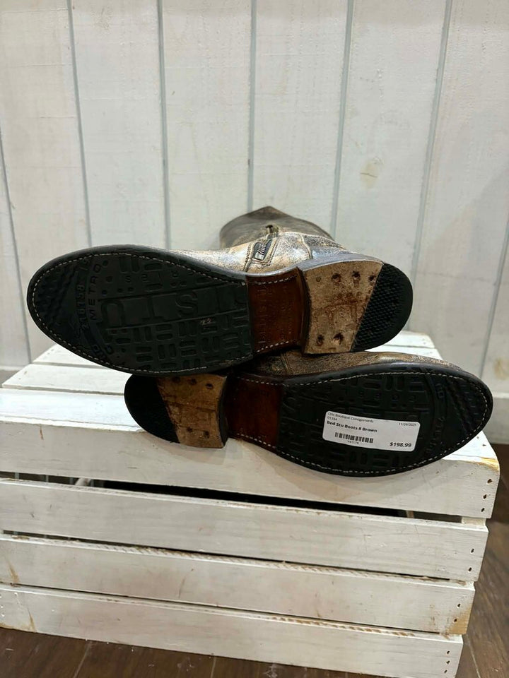 Bed Stu Manchester Distressed Knee High Boots - Size 8