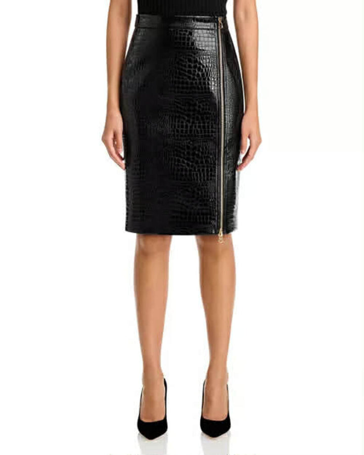 L'Agence NWT Cannes Faux Leather Pencil Skirt - Size 0