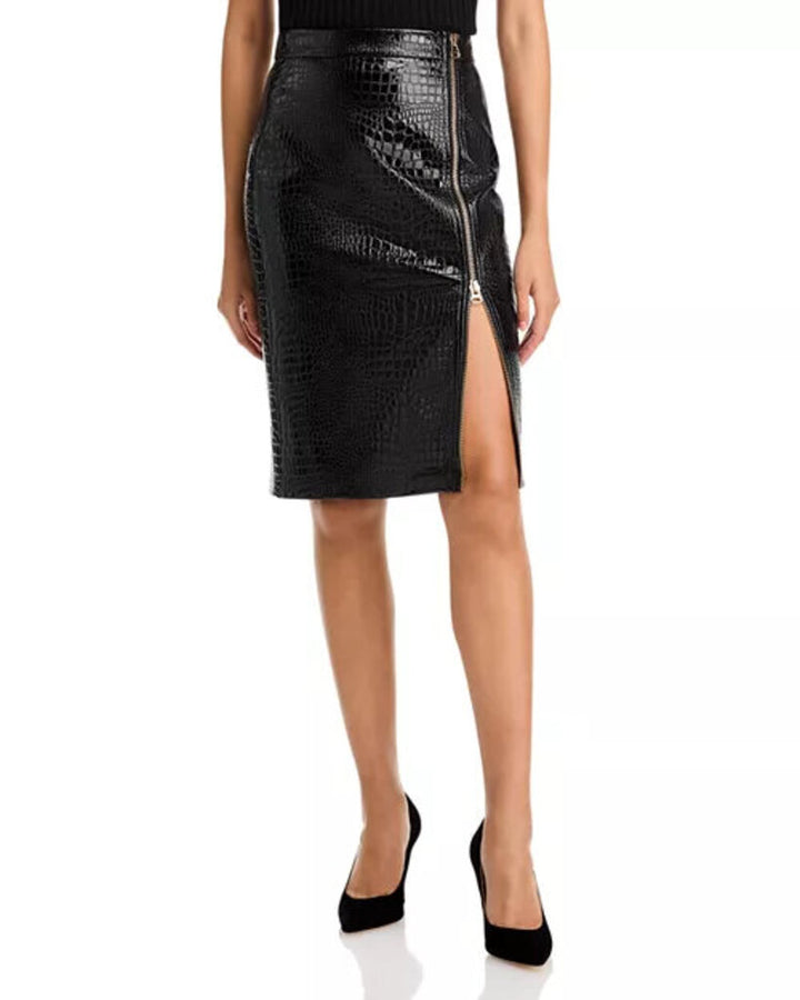 L'Agence NWT Cannes Faux Leather Pencil Skirt - Size 0