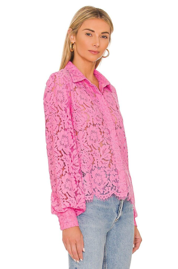 Generation Love Jada Lace Blouse in Candy Pink - Size Small(Retails $185)