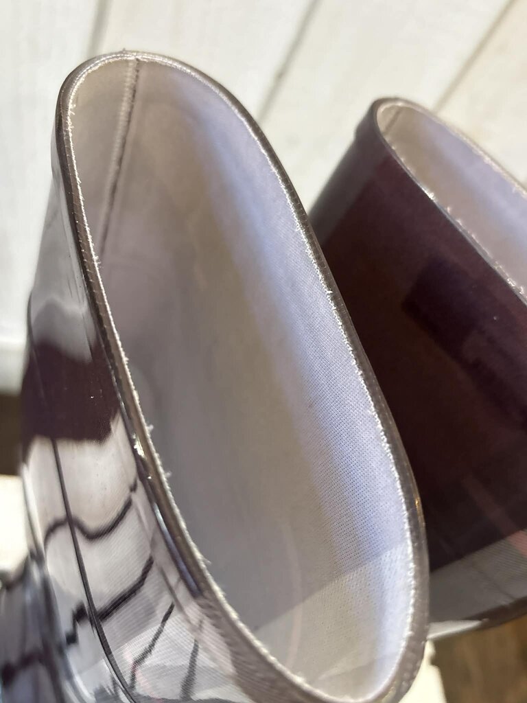 Burberry Nova Check Rubber Rain Boots - Size 38