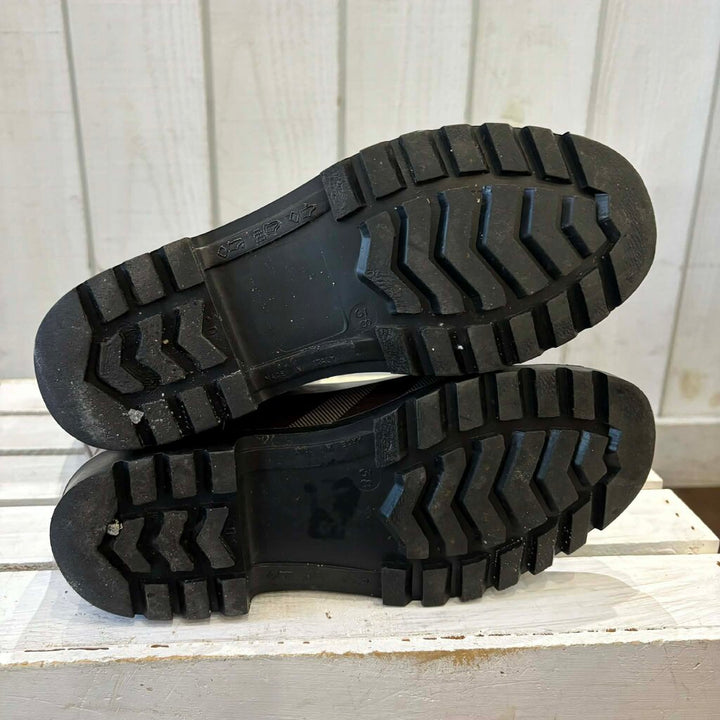 Burberry Nova Check Rubber Rain Boots - Size 38