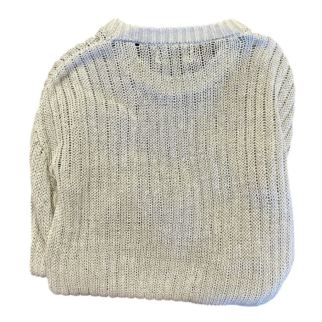 Modern Citizen Asymmetrical Knitted Crew Neck Sweater - Size Medium