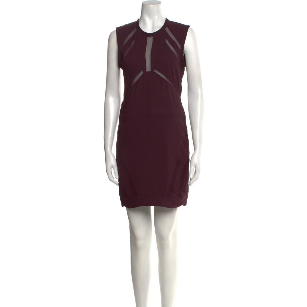 IRO NWT Flood Crew Neck Mini Dress in Prune - Size 42