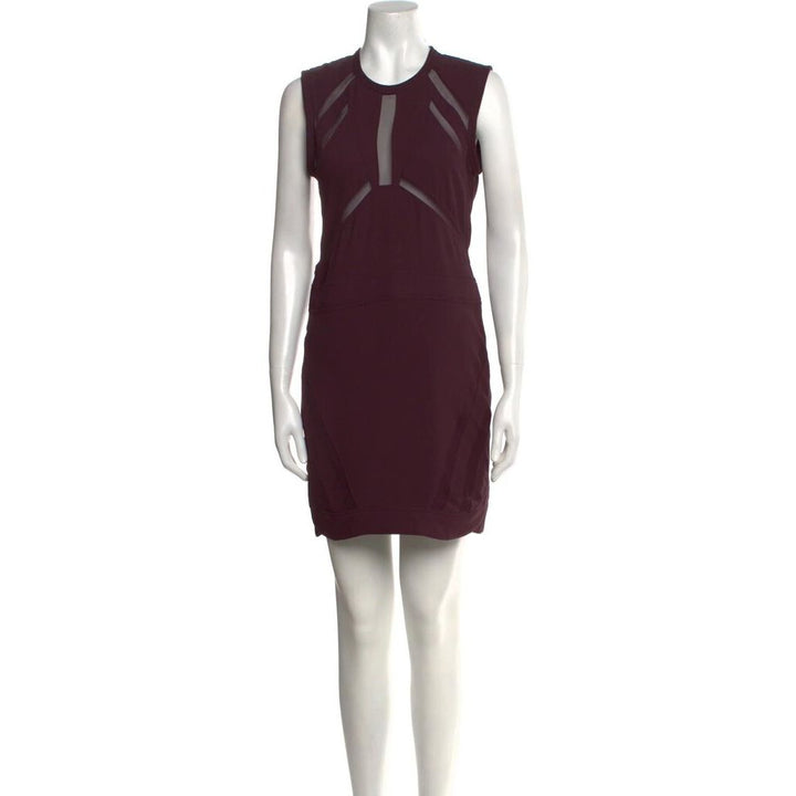 IRO NWT Flood Crew Neck Mini Dress in Prune - Size 42