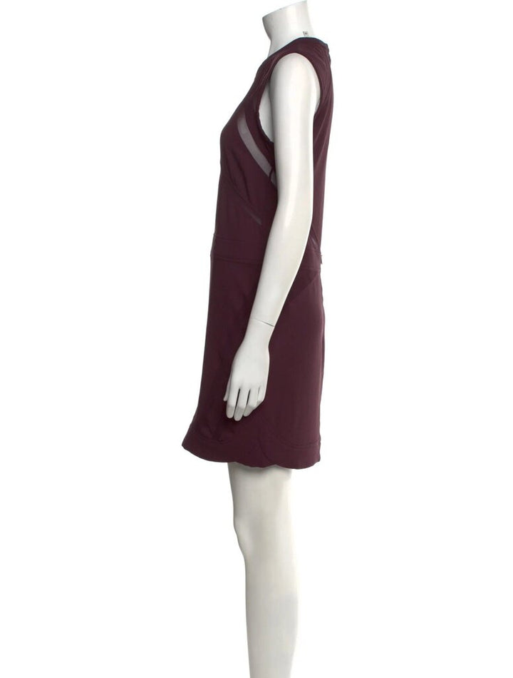 IRO NWT Flood Crew Neck Mini Dress in Prune - Size 42
