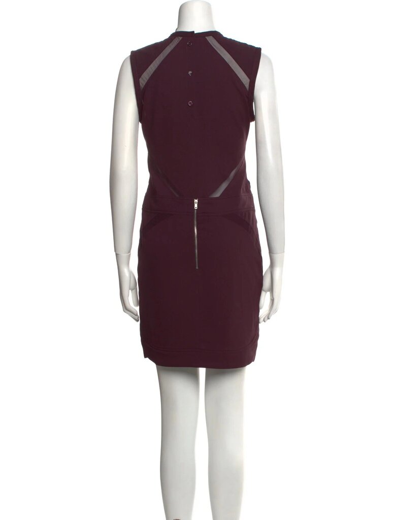 NWT IRO Flood Crew neck Mini Dress In Prune - Size 42