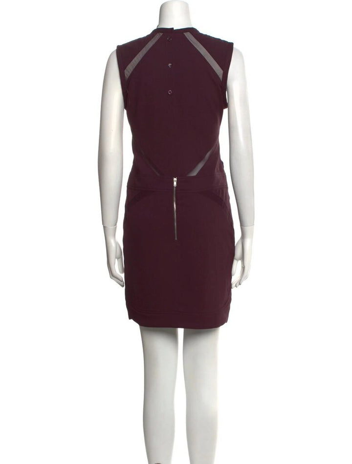 IRO NWT Flood Crew Neck Mini Dress in Prune - Size 42