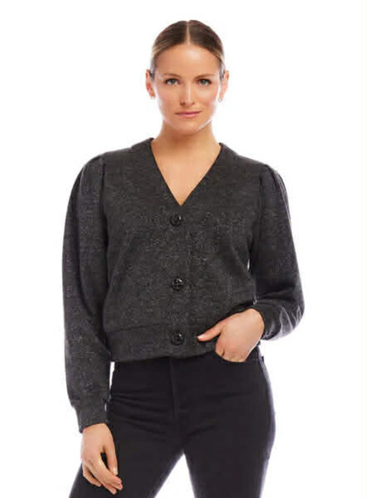 Fifteen Twenty Madeline Metallic Cardigan - Size XS