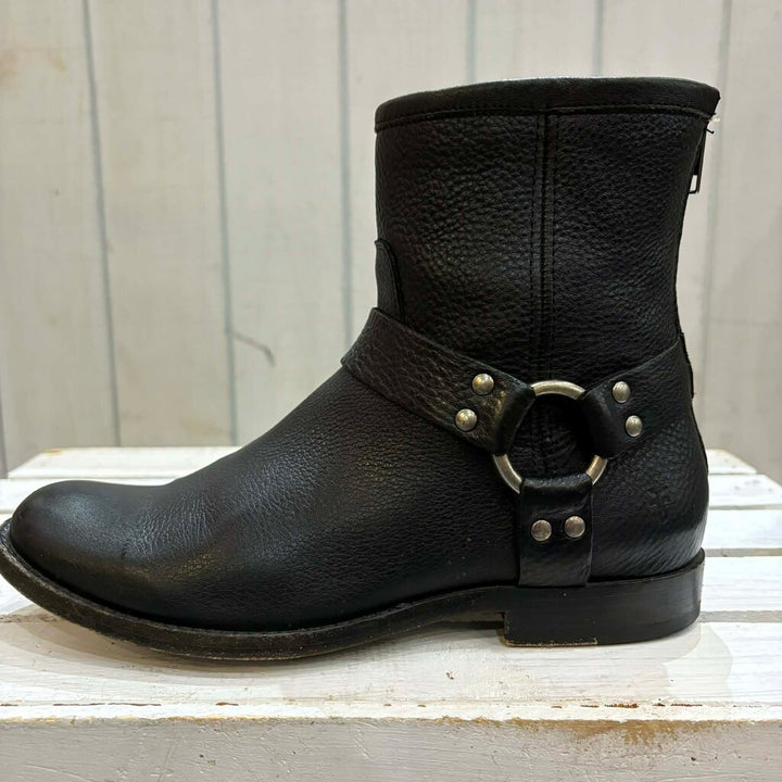 Frye Phillip Harness Short Boots - Size 7.5