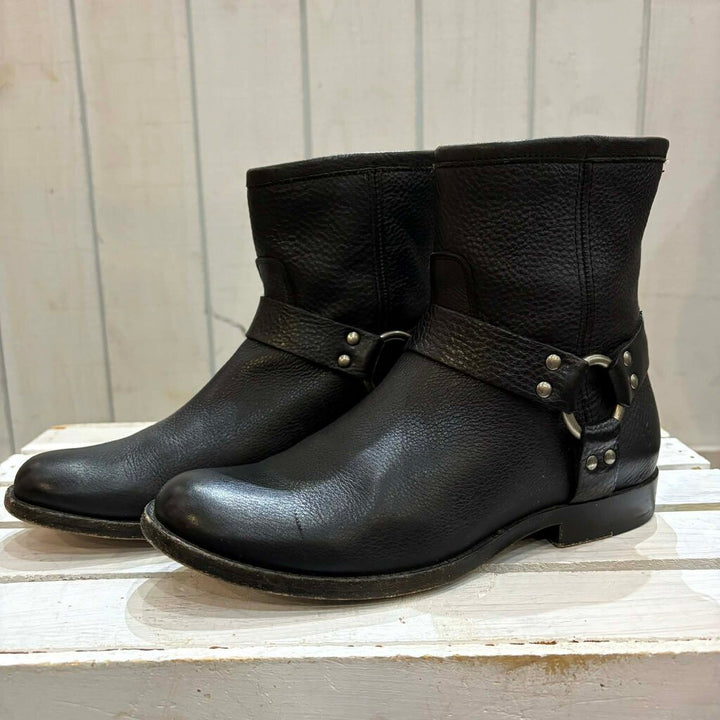 Frye Phillip Harness Short Boots - Size 7.5