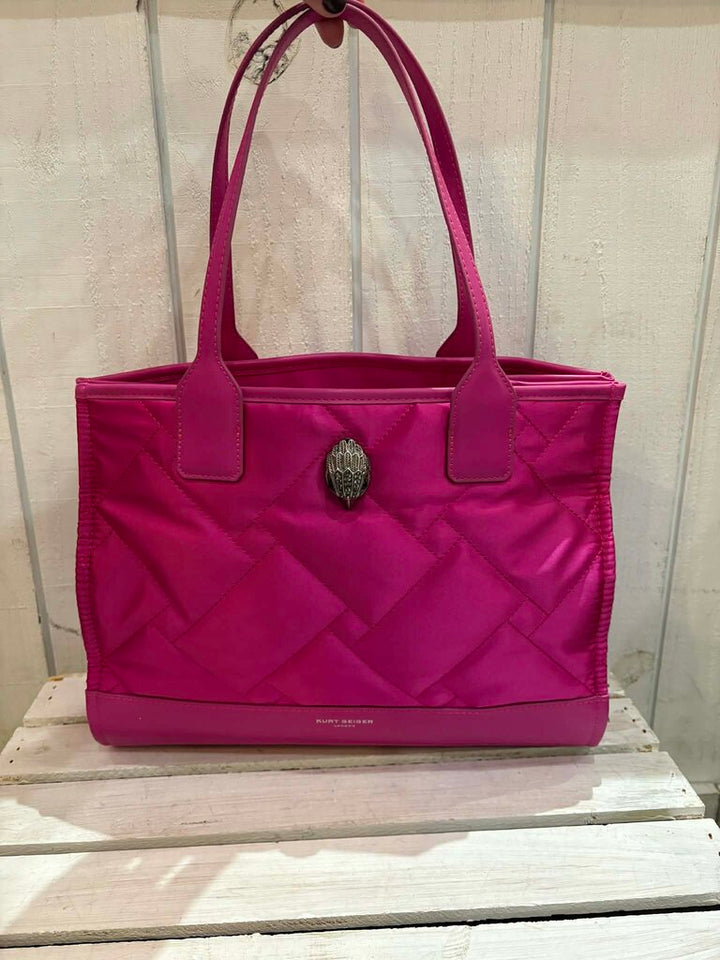 Kurt Geiger Recycled Square Shopper Tote in Fuchsia (Retails for $99)