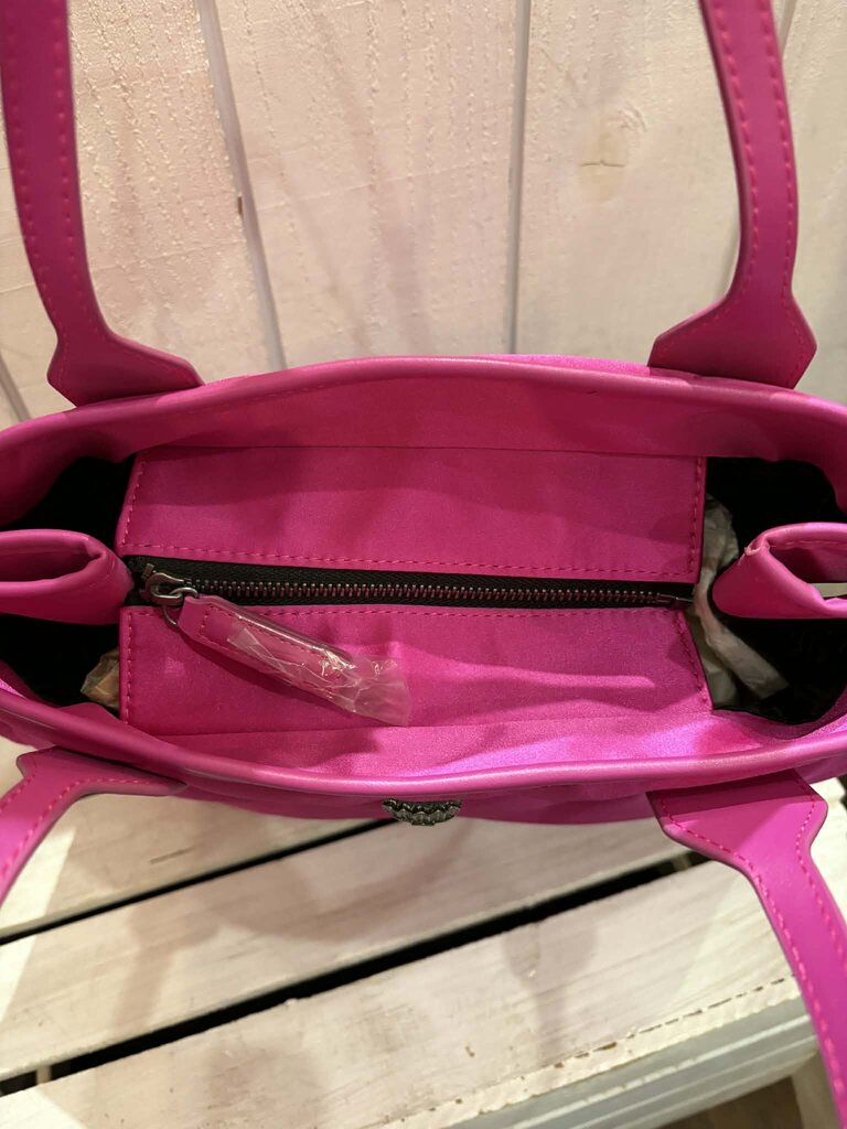 Kurt Geiger Recycled Square Shopper Tote in Fuchsia (Retails for $99)