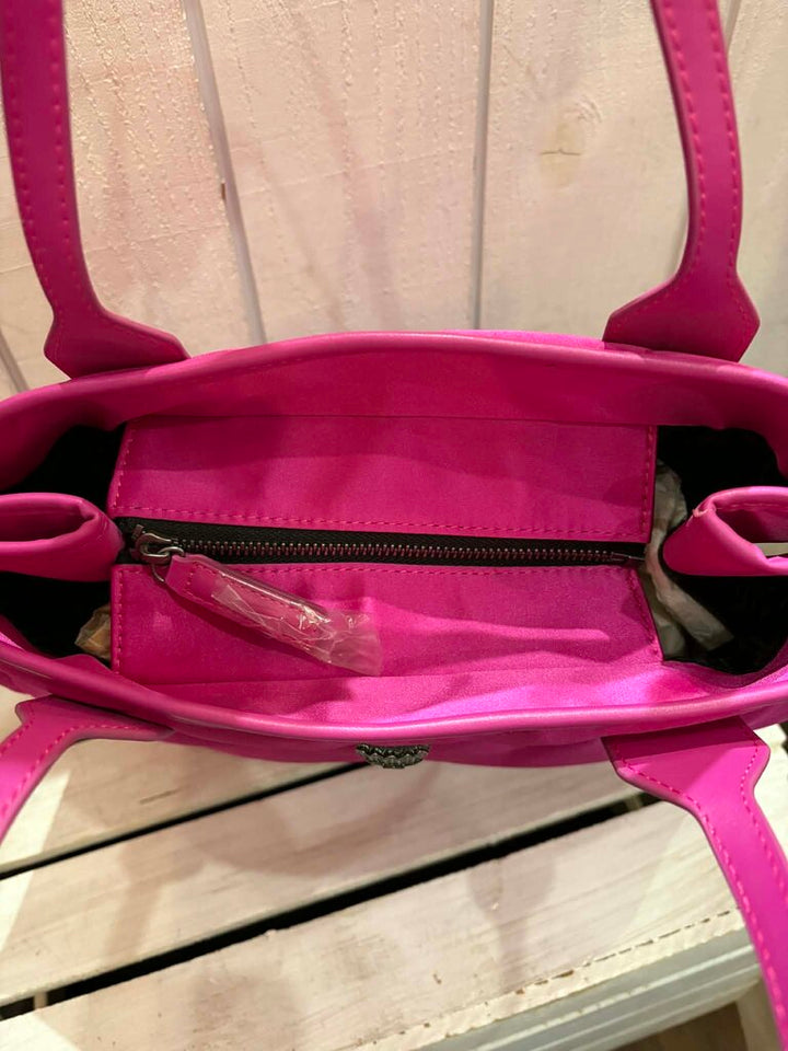 Kurt Geiger Recycled Square Shopper Tote in Fuchsia (Retails for $99)