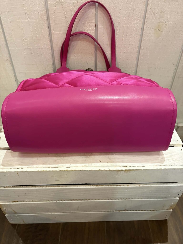 Kurt Geiger Recycled Square Shopper Tote in Fuchsia (Retails for $99)