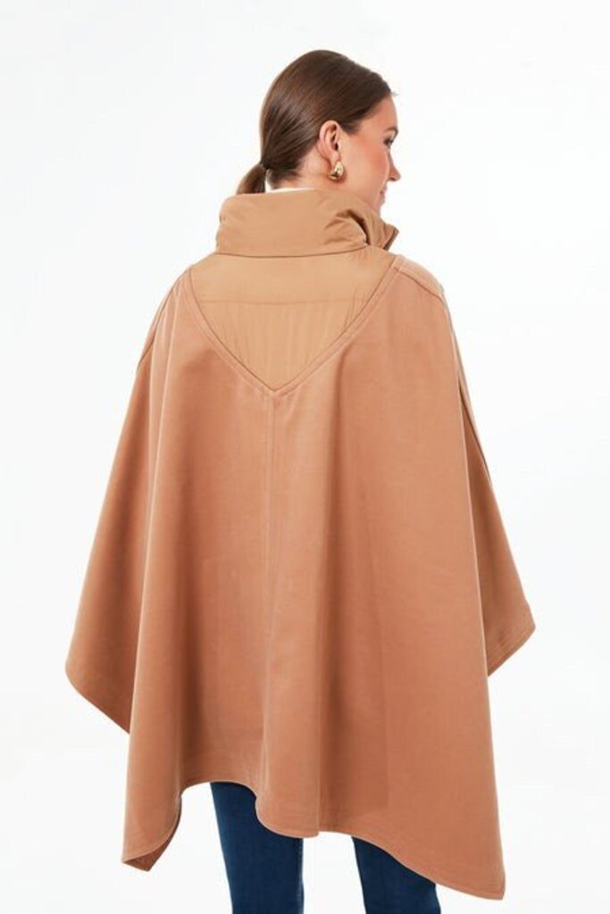 Tuckernuck Camel High-Neck Poncho - Size OS