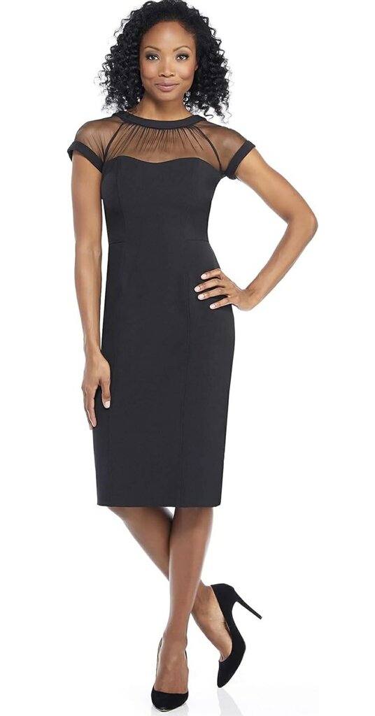 Maggy London Illusion Sheath Dress - Size 2