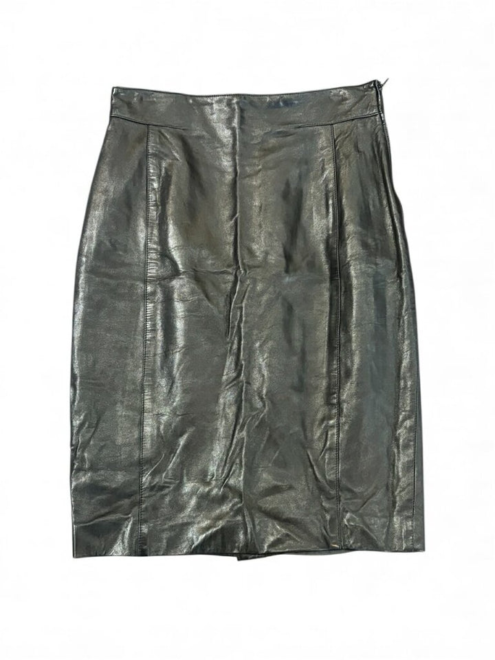 Trussardi Leather Midi Skirt - Size 44
