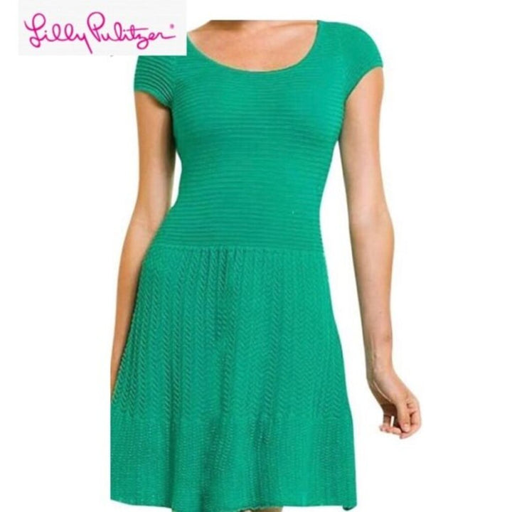 Lilly Pulitzer Hazel Sweater Dress in Emerald Green - Size Medium (Retails $208)