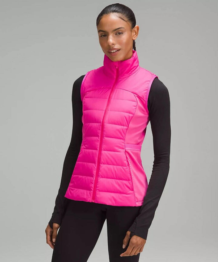 Lululemon Down For It All Vest in Sonic Pink - Size 12 (retails for $168)