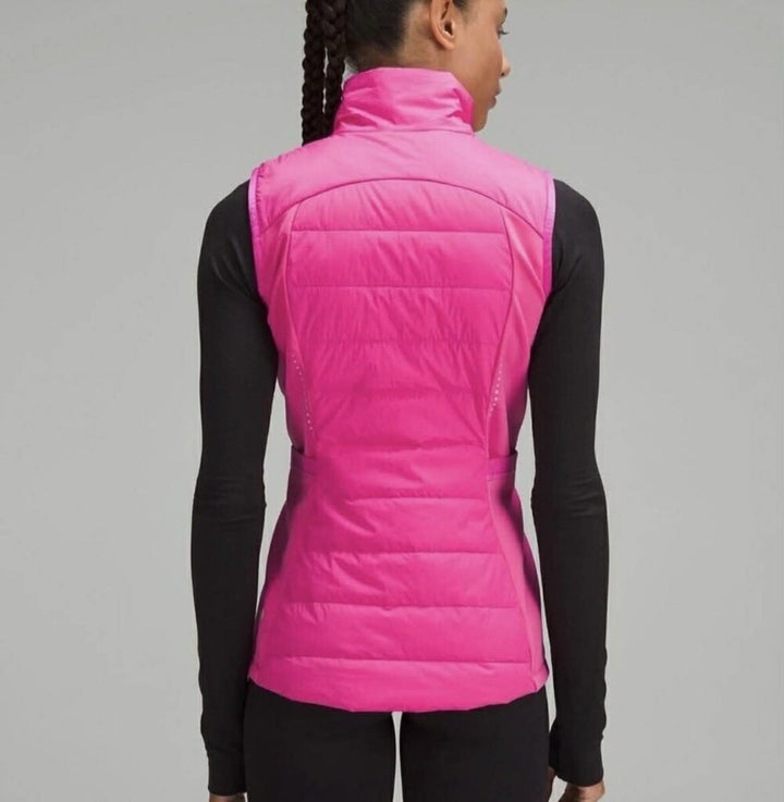 Lululemon Down For It All Vest in Sonic Pink - Size 12 (retails for $168)