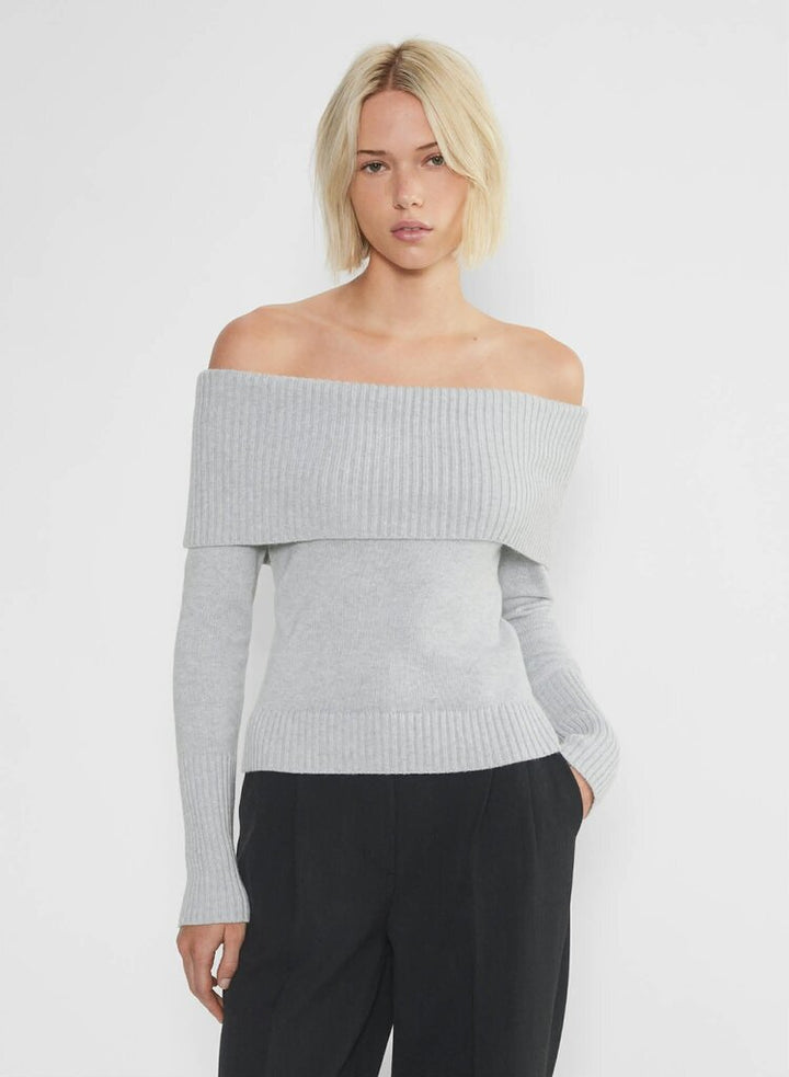 Sunday Best Aritzia NWT Topaz Sweater in Heather Chrome - Size XS