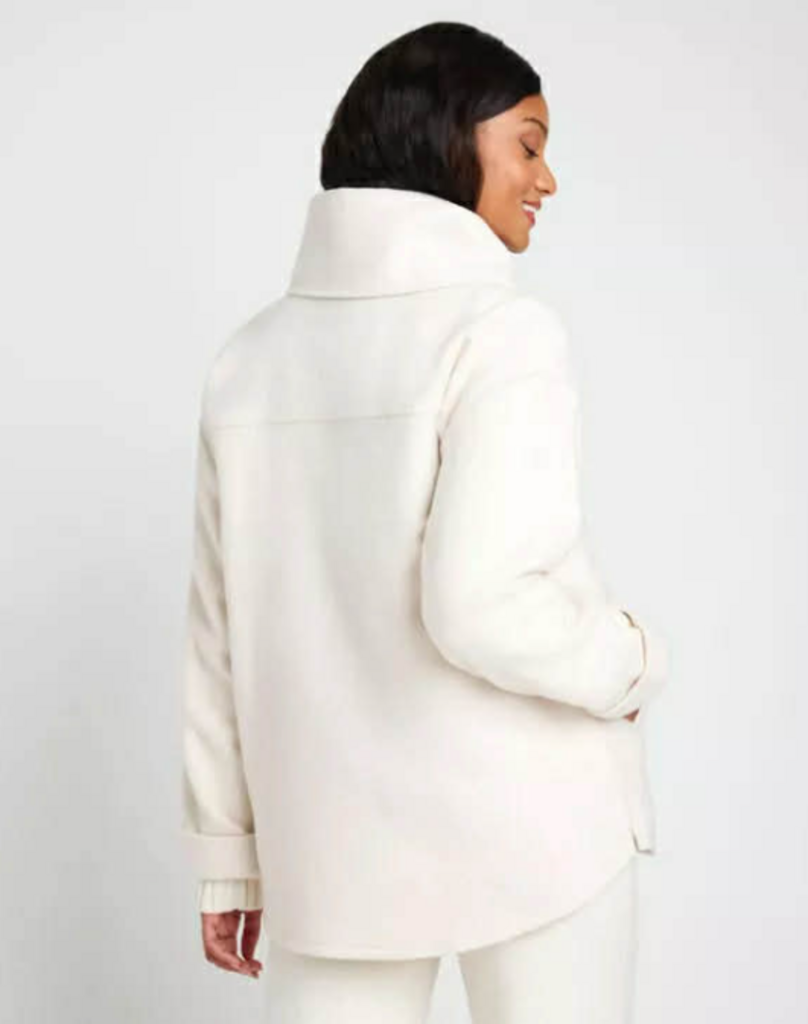 Splendid X Cellajaneblog NWT Wool Jacket In Cream - Size Large (Retails For $168)