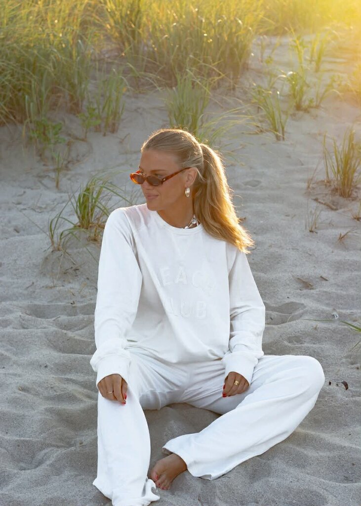 Star Fit Shore Crewneck in True White - Size XL