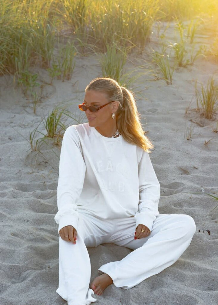 Star Fit Shore Crewneck in True White - Size XL