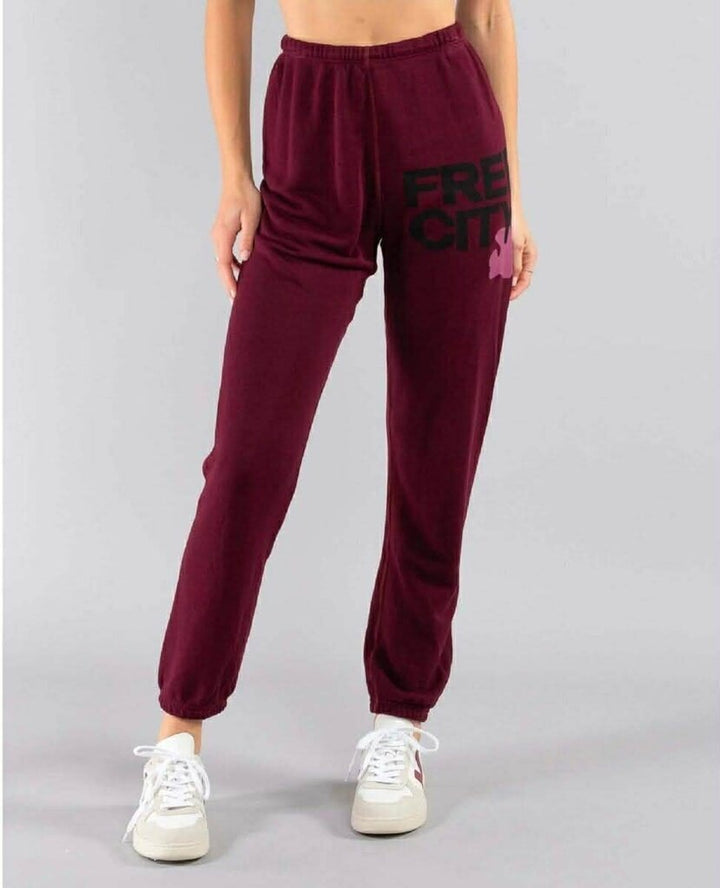 Free City Superfluff Sweatpant in Deep Love (Retails for $185) - Size Medium