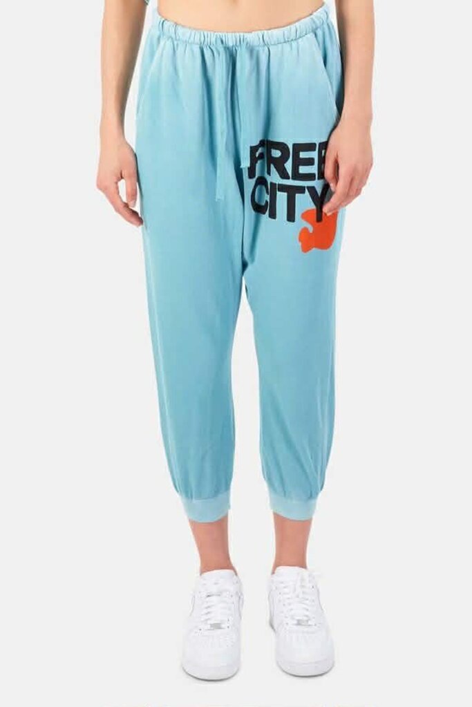 Free City Sunfade Sweatpant in Blue (Retails for $248) - Size Large