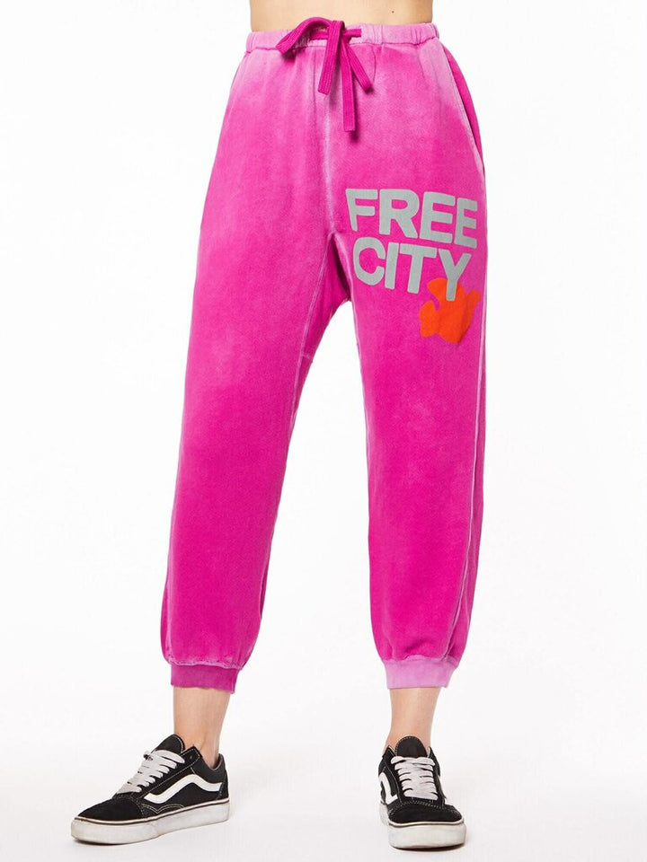 Free City Sweatpant in Tokyo Pink (Retails for $168) - Size Medium