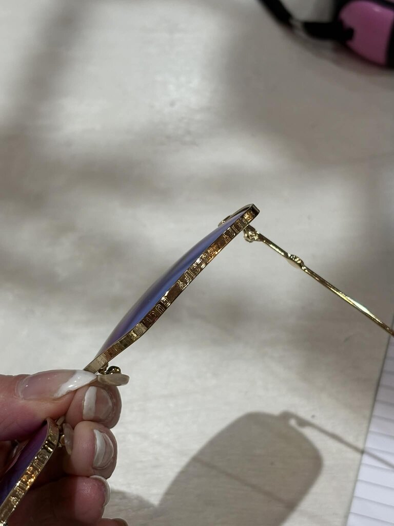 Gucci GG0414S 002 Square-Frame Gold Multicolor Tiger Sunglasses w/ Case