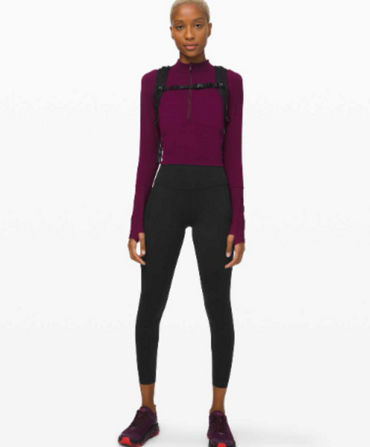 Lululemon Fast and Free High Rise Tight 25" *Cool In Black - Size 6 (Retails for $138)